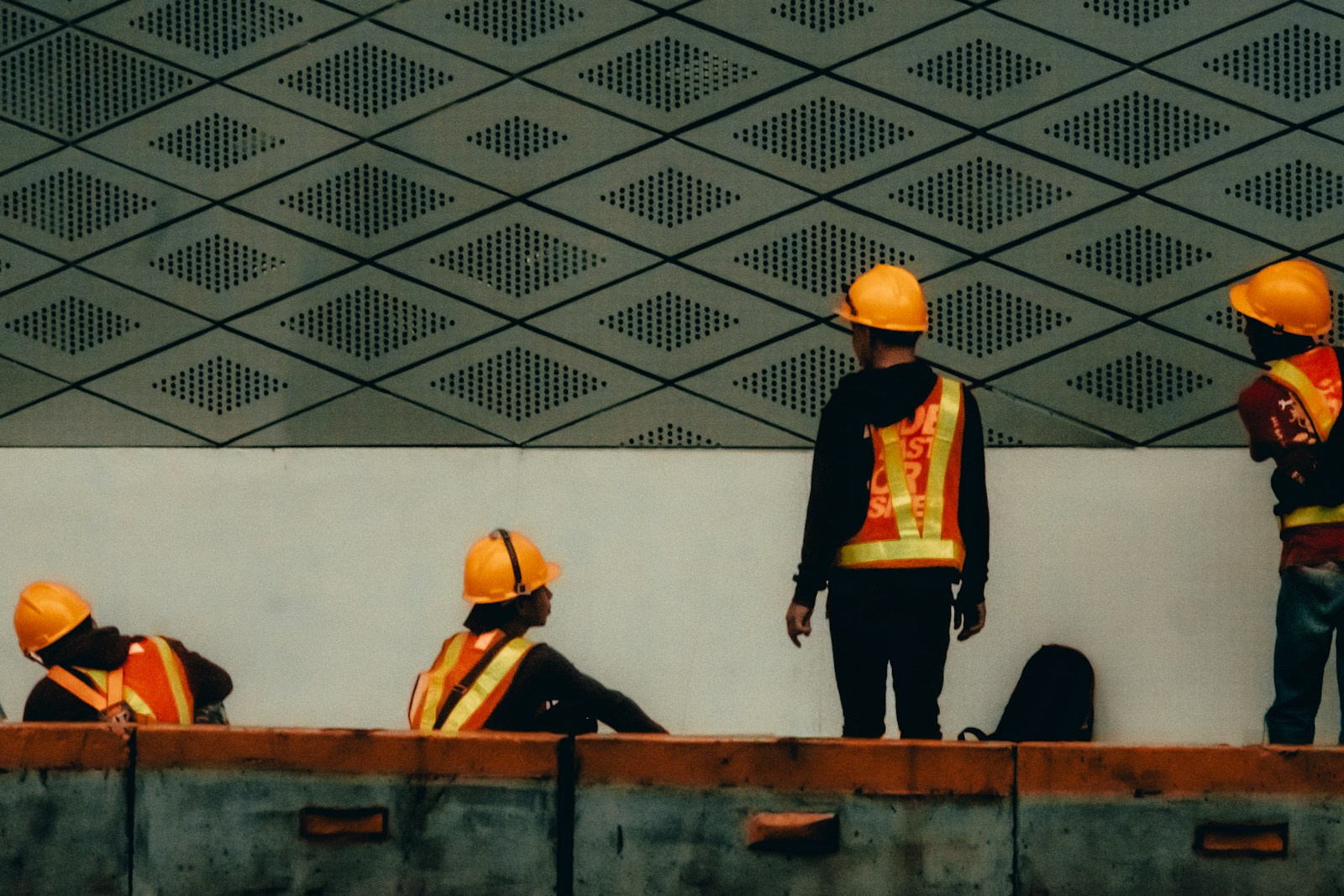 a group of construction workers, contractors
